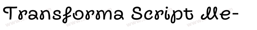 Transforma Script Me字体转换